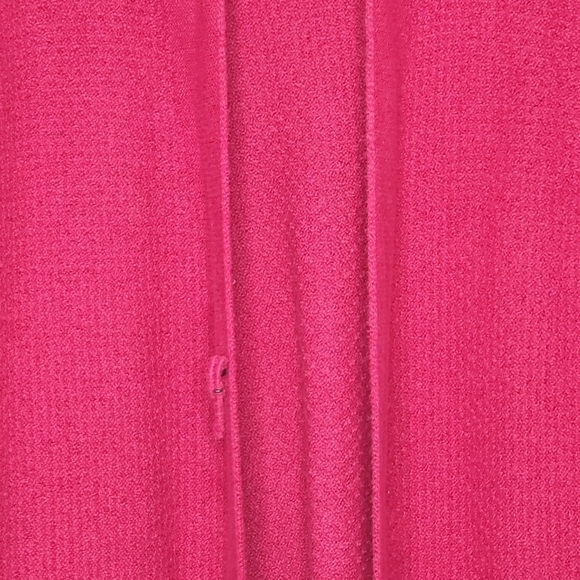 J. Jill Long Sleeve Knit Cardigan Size L Long Line Cozy Red Sweater with Pockets - Picture 4 of 13